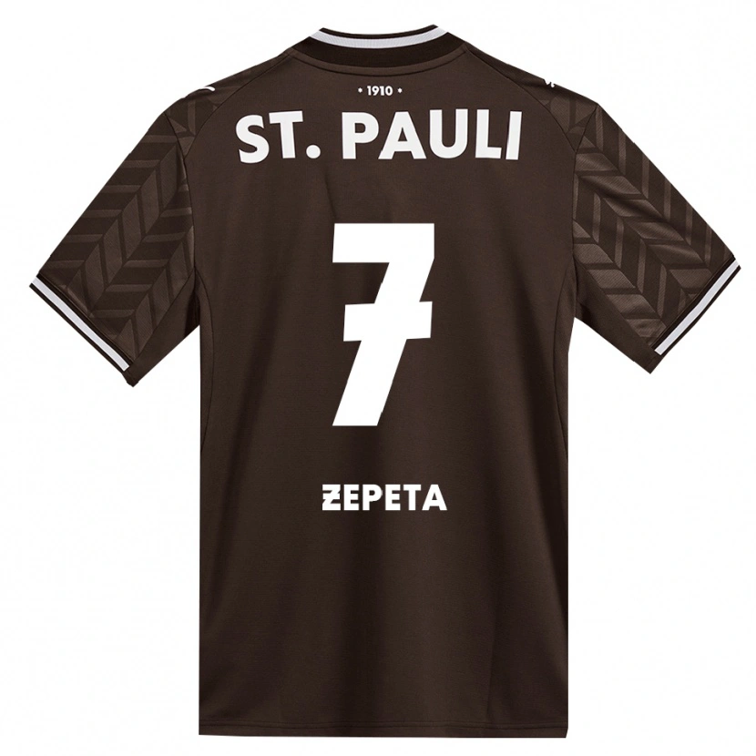 Danxen Niño Camiseta Atakan Zepeta #7 Café Blanco 1ª Equipación 2026/27 La Camisa México