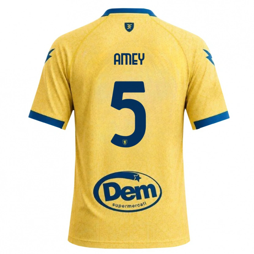 Danxen Niño Camiseta Wisdom Amey #5 Caqui Negro Azul 1ª Equipación 2026/27 La Camisa México