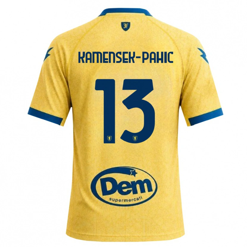 Danxen Niño Camiseta Matjaz Kamensek-Pahic #13 Caqui Negro Azul 1ª Equipación 2026/27 La Camisa México