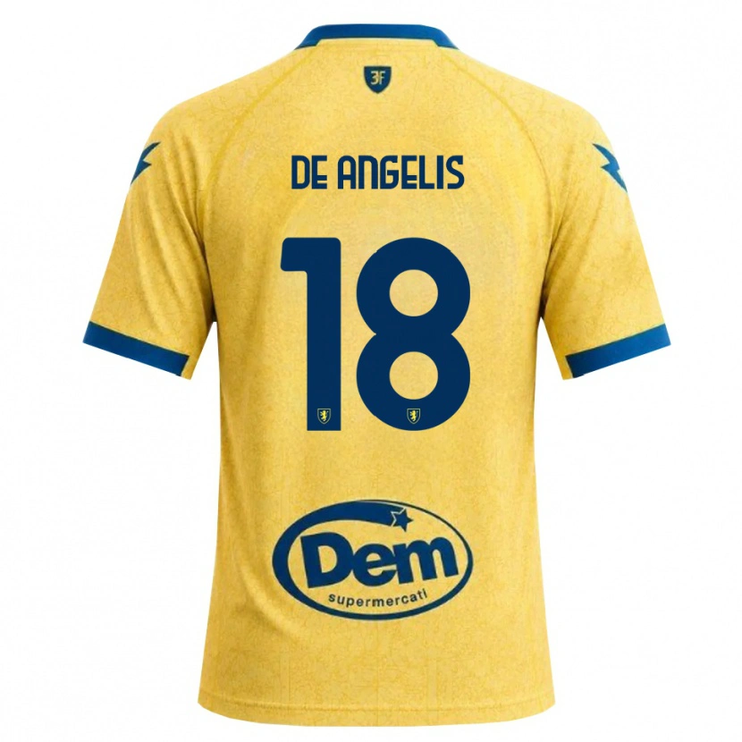 Danxen Niño Camiseta Cristian De Angelis #18 Caqui Negro Azul 1ª Equipación 2026/27 La Camisa México