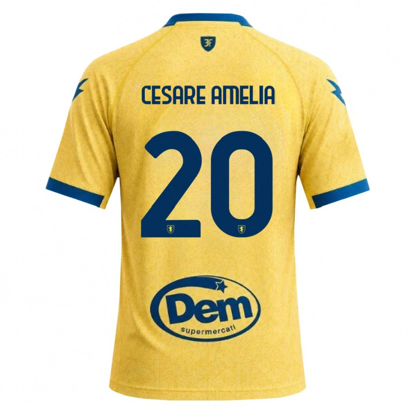 Danxen Niño Camiseta Giulio Cesare Amelia #20 Caqui Negro Azul 1ª Equipación 2026/27 La Camisa México