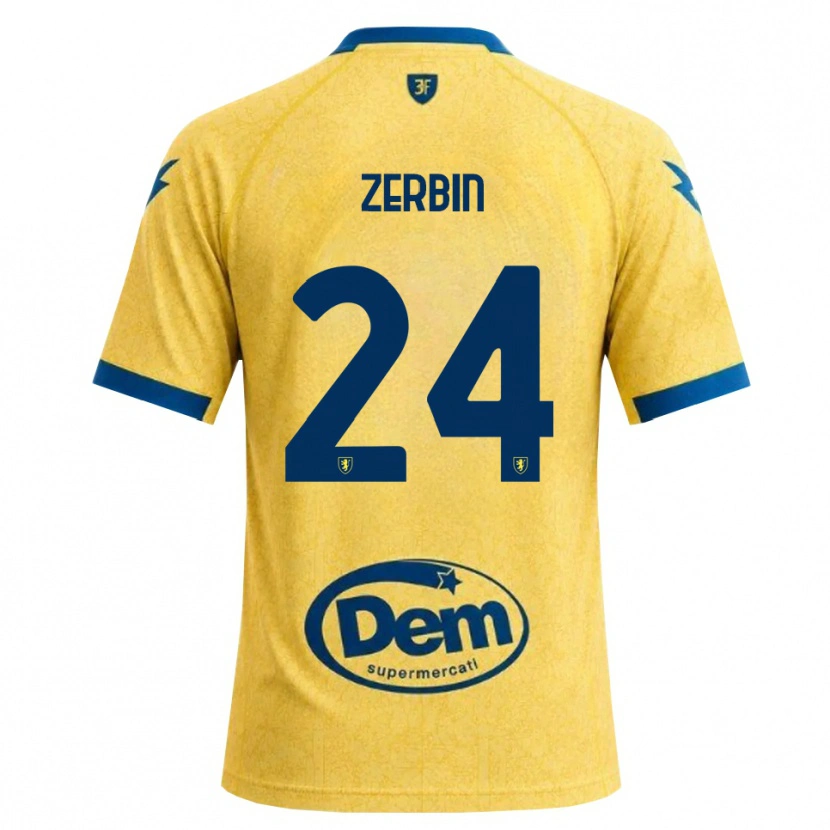 Danxen Niño Camiseta Alessio Zerbin #24 Caqui Negro Azul 1ª Equipación 2026/27 La Camisa México