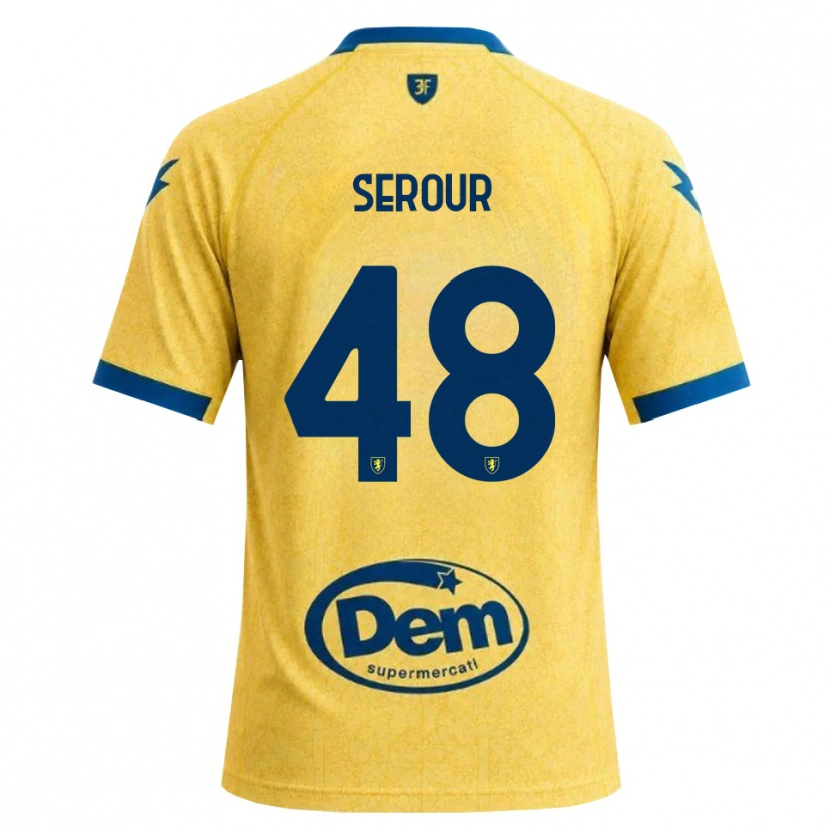 Danxen Niño Camiseta Mohamed Serour #48 Caqui Negro Azul 1ª Equipación 2026/27 La Camisa México
