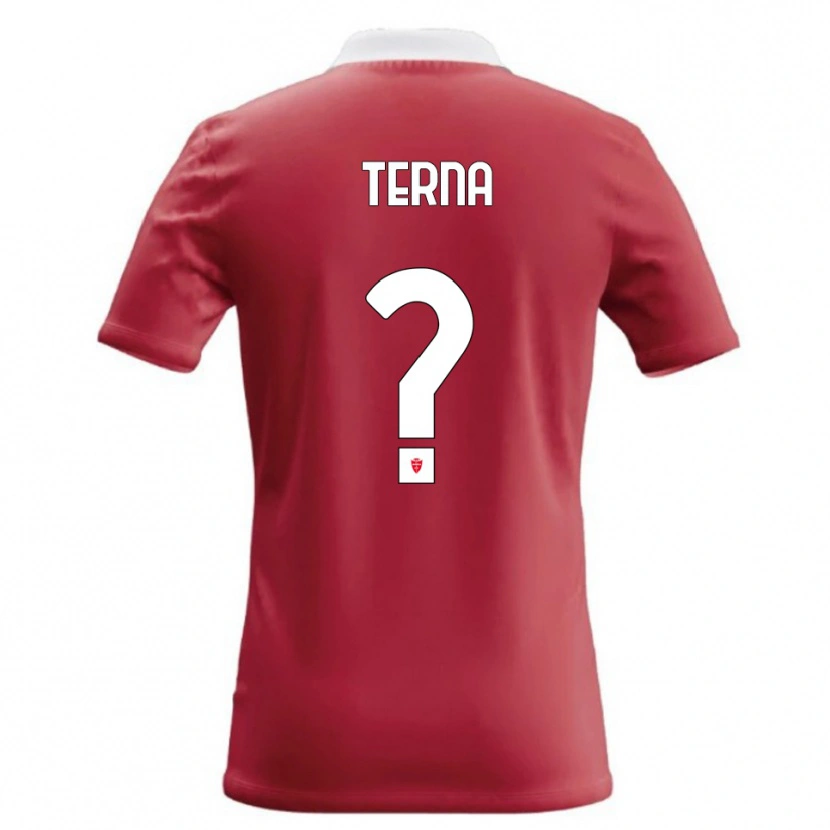 Danxen Niño Camiseta Alessandro Terna #0 Rojo Blanco 1ª Equipación 2026/27 La Camisa México