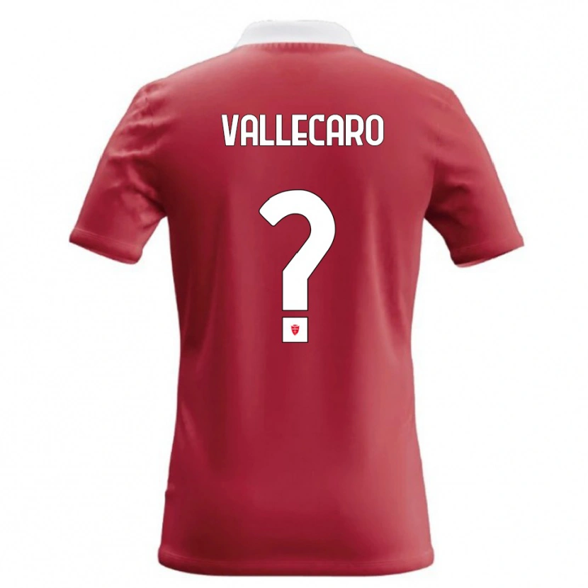 Danxen Niño Camiseta Christian Vallecaro #0 Rojo Blanco 1ª Equipación 2026/27 La Camisa México