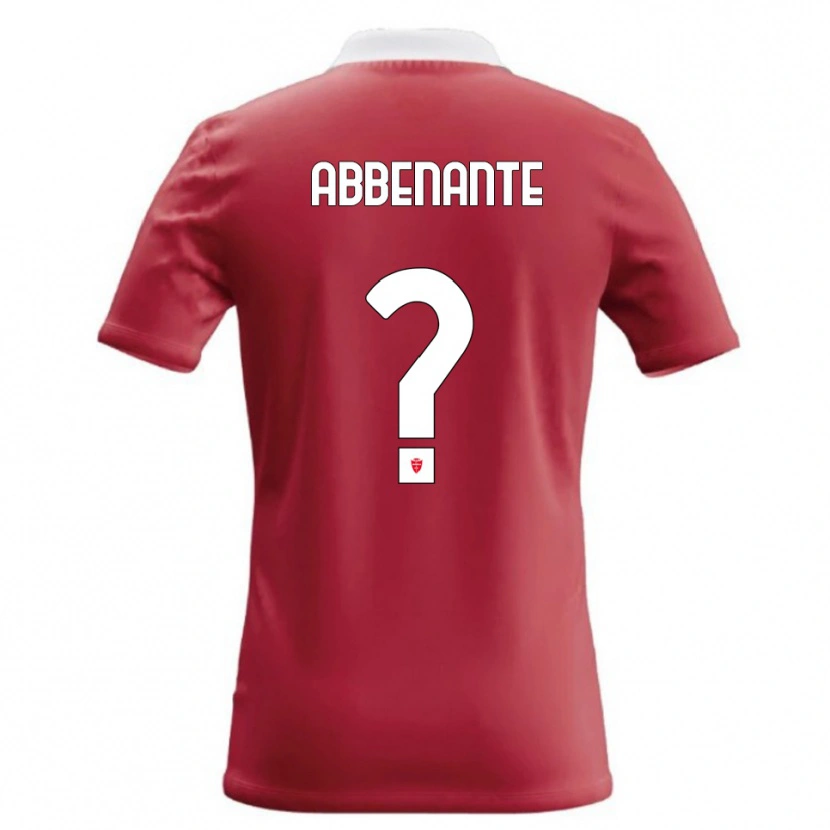 Danxen Niño Camiseta Alessandro Abbenante #0 Rojo Blanco 1ª Equipación 2026/27 La Camisa México