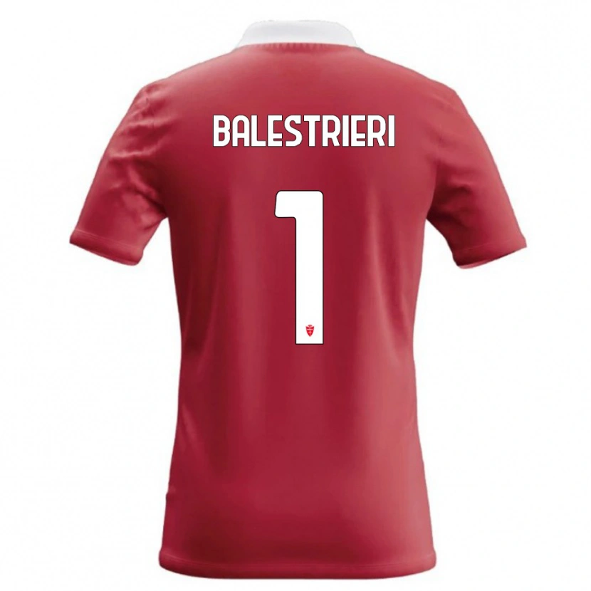 Danxen Niño Camiseta Alessandro Balestrieri #1 Rojo Blanco 1ª Equipación 2026/27 La Camisa México