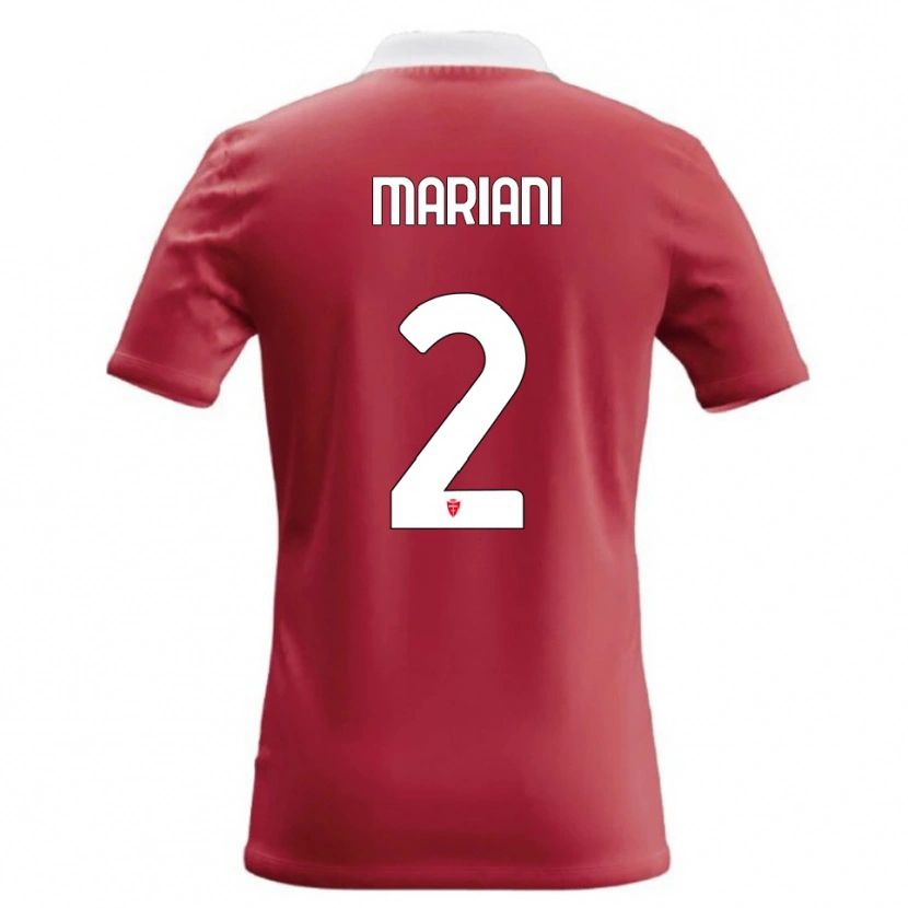 Danxen Niño Camiseta Christian Mariani #2 Rojo Blanco 1ª Equipación 2026/27 La Camisa México