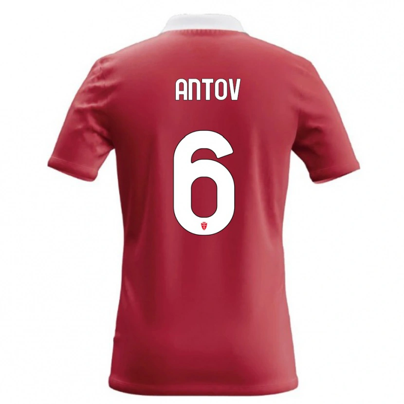 Danxen Niño Camiseta Valentin Antov #6 Rojo Blanco 1ª Equipación 2026/27 La Camisa México