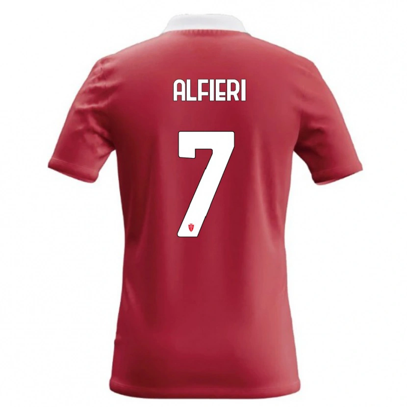 Danxen Niño Camiseta Orazio Alfieri #7 Rojo Blanco 1ª Equipación 2026/27 La Camisa México