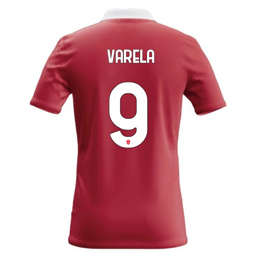 Danxen Niño Camiseta Gustavo Varela #9 Rojo Blanco 1ª Equipación 2026/27 La Camisa México