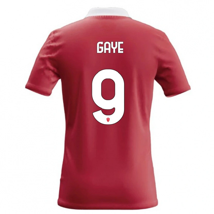 Danxen Niño Camiseta Mamadou Gaye #9 Rojo Blanco 1ª Equipación 2026/27 La Camisa México