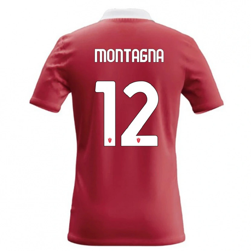 Danxen Niño Camiseta Jacopo Montagna #12 Rojo Blanco 1ª Equipación 2026/27 La Camisa México