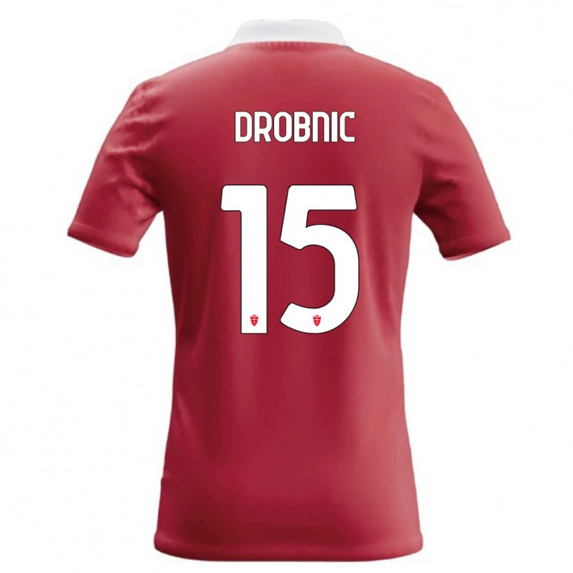 Danxen Niño Camiseta Matic Drobnic #15 Rojo Blanco 1ª Equipación 2026/27 La Camisa México