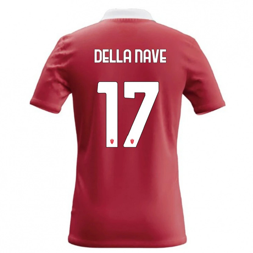 Danxen Niño Camiseta Alex Ortolani Della Nave #17 Rojo Blanco 1ª Equipación 2026/27 La Camisa México