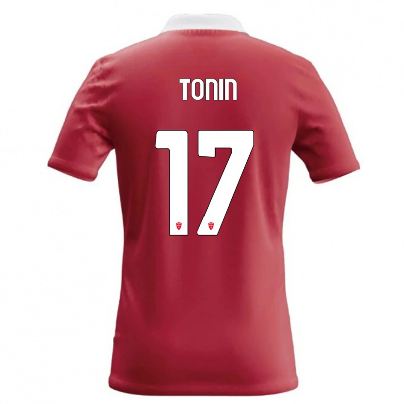 Danxen Niño Camiseta Andrea Tonin #17 Rojo Blanco 1ª Equipación 2026/27 La Camisa México
