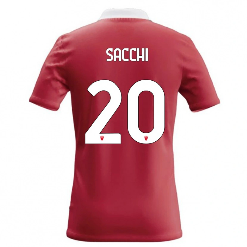 Danxen Niño Camiseta Riccardo Sacchi #20 Rojo Blanco 1ª Equipación 2026/27 La Camisa México