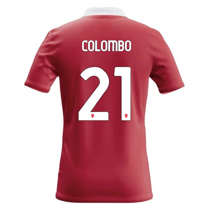 Danxen Niño Camiseta Leonardo Colombo #21 Rojo Blanco 1ª Equipación 2026/27 La Camisa México