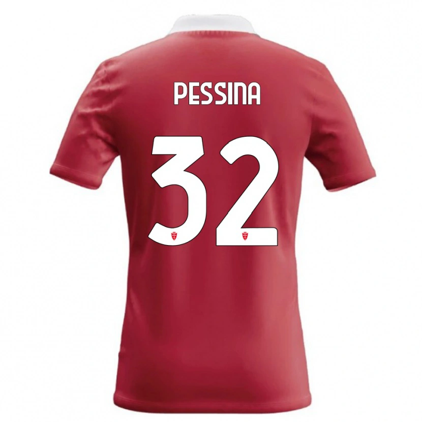 Danxen Niño Camiseta Matteo Pessina #32 Rojo Blanco 1ª Equipación 2026/27 La Camisa México