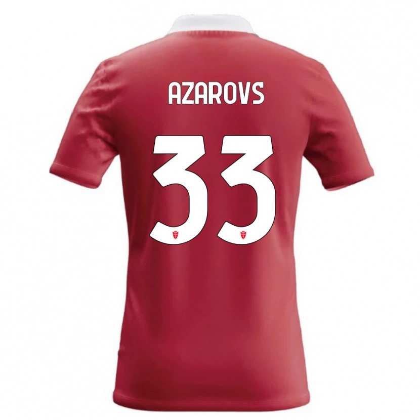Danxen Niño Camiseta Timurs Azarovs #33 Rojo Blanco 1ª Equipación 2026/27 La Camisa México