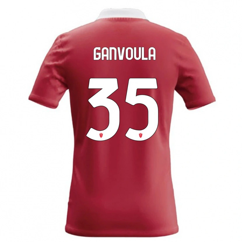 Danxen Niño Camiseta Silvere Ganvoula #35 Rojo Blanco 1ª Equipación 2026/27 La Camisa México
