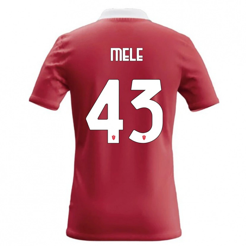 Danxen Niño Camiseta Fabio Mele #43 Rojo Blanco 1ª Equipación 2026/27 La Camisa México