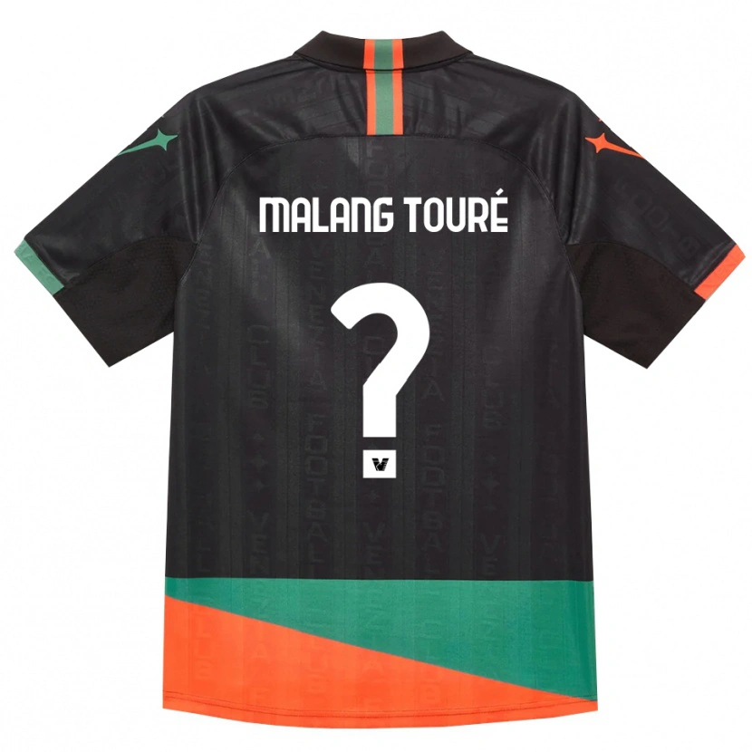 Danxen Niño Camiseta Mohamed Malang Touré #0 Negro Naranja Verde 1ª Equipación 2026/27 La Camisa México