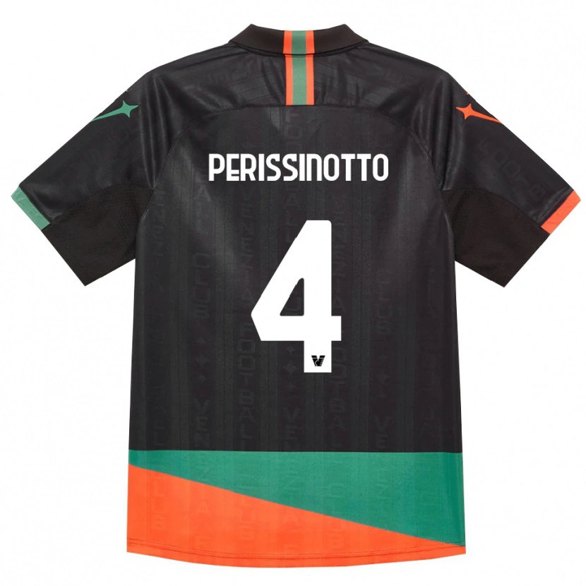 Danxen Niño Camiseta Nicolò Perissinotto #4 Negro Naranja Verde 1ª Equipación 2026/27 La Camisa México
