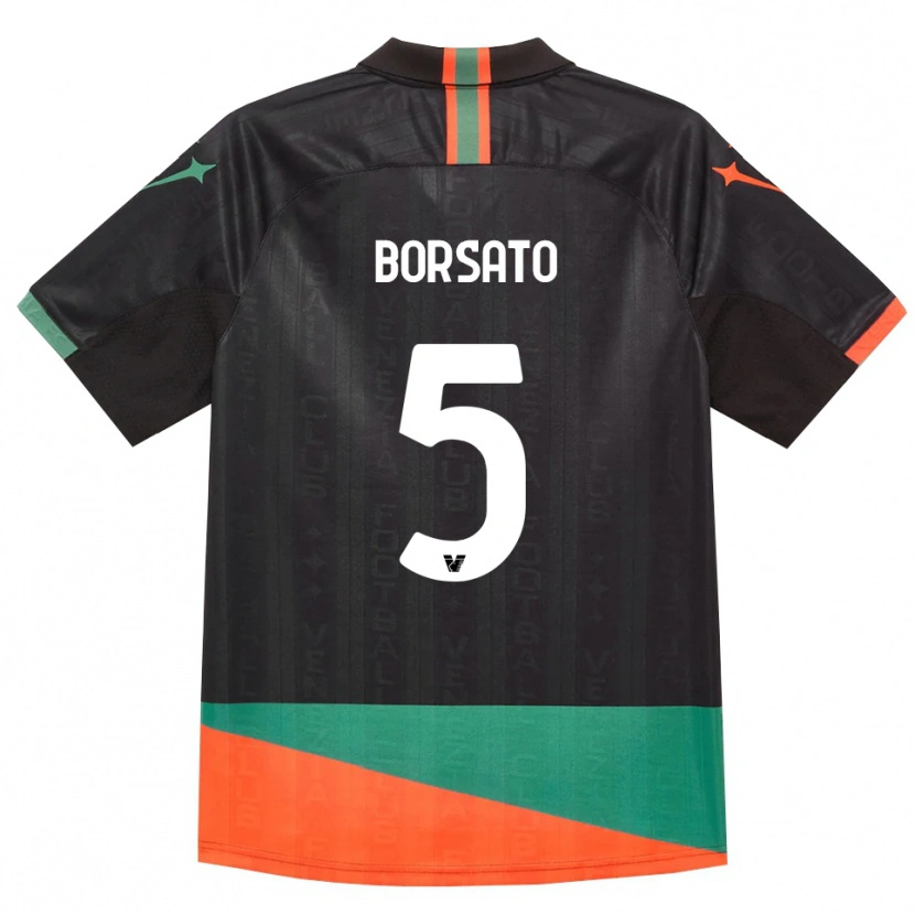Danxen Niño Camiseta Giulia Borsato #5 Negro Naranja Verde 1ª Equipación 2026/27 La Camisa México