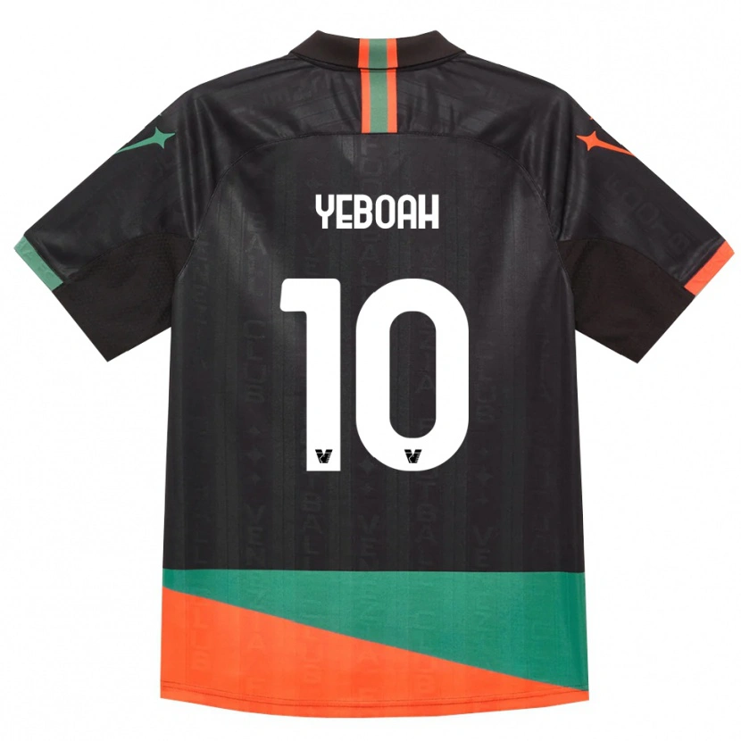 Danxen Niño Camiseta John Yeboah #10 Negro Naranja Verde 1ª Equipación 2026/27 La Camisa México