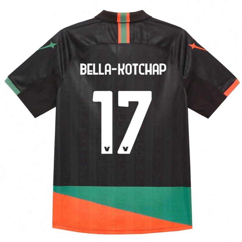 Danxen Niño Camiseta Armel Bella-Kotchap #17 Negro Naranja Verde 1ª Equipación 2026/27 La Camisa México