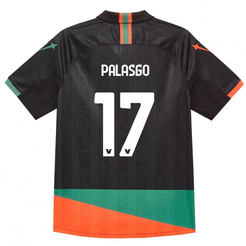 Danxen Niño Camiseta Gianmarco Palasgo #17 Negro Naranja Verde 1ª Equipación 2026/27 La Camisa México