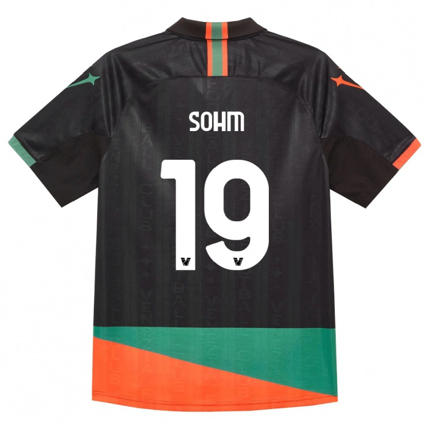 Danxen Niño Camiseta Simon Sohm #19 Negro Naranja Verde 1ª Equipación 2026/27 La Camisa México