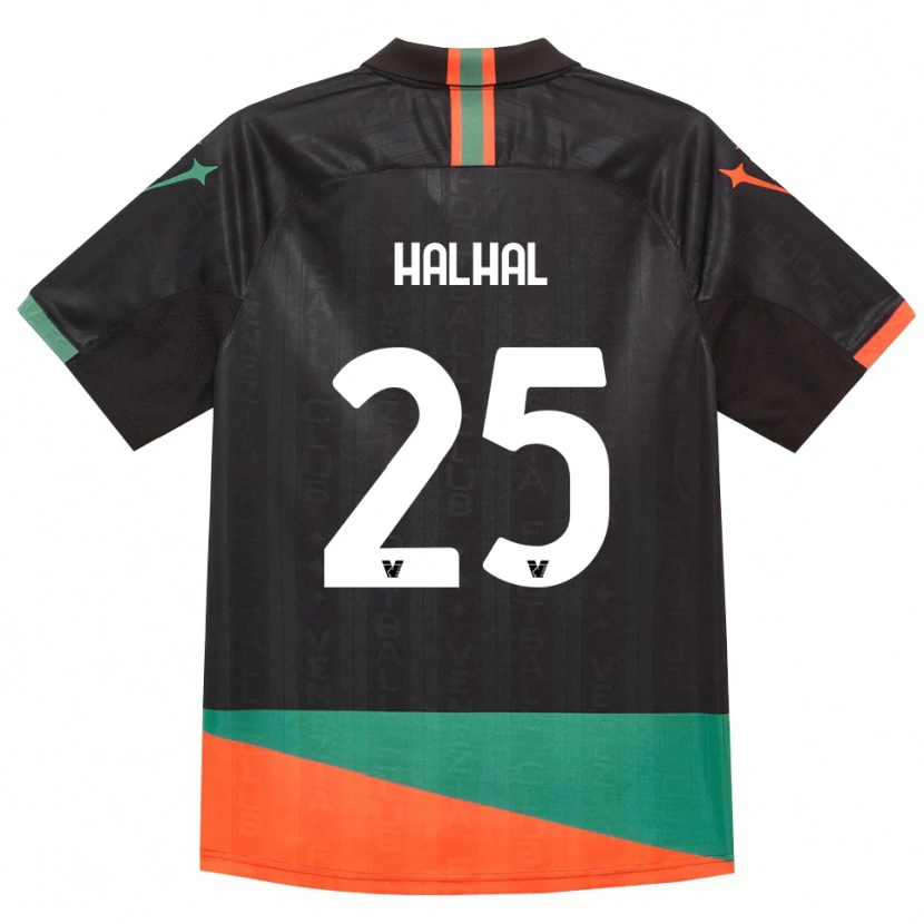 Danxen Niño Camiseta Redouane Halhal #25 Negro Naranja Verde 1ª Equipación 2026/27 La Camisa México