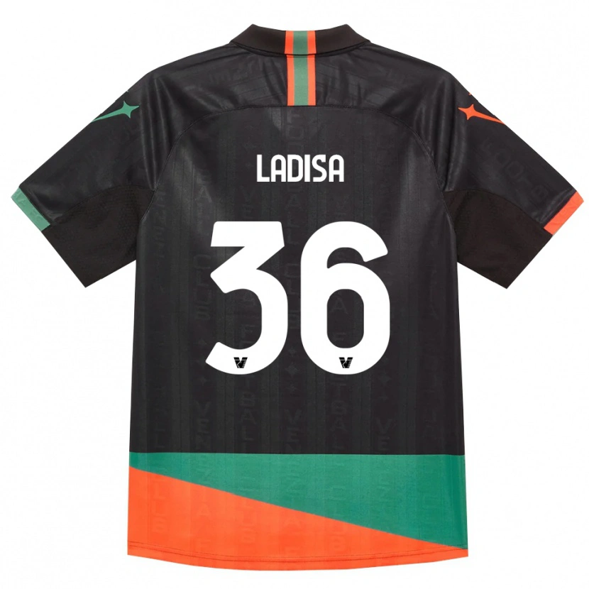 Danxen Niño Camiseta Marco Ladisa #36 Negro Naranja Verde 1ª Equipación 2026/27 La Camisa México