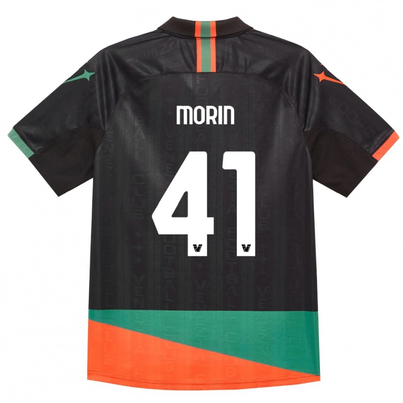 Danxen Niño Camiseta Elena Morin #41 Negro Naranja Verde 1ª Equipación 2026/27 La Camisa México
