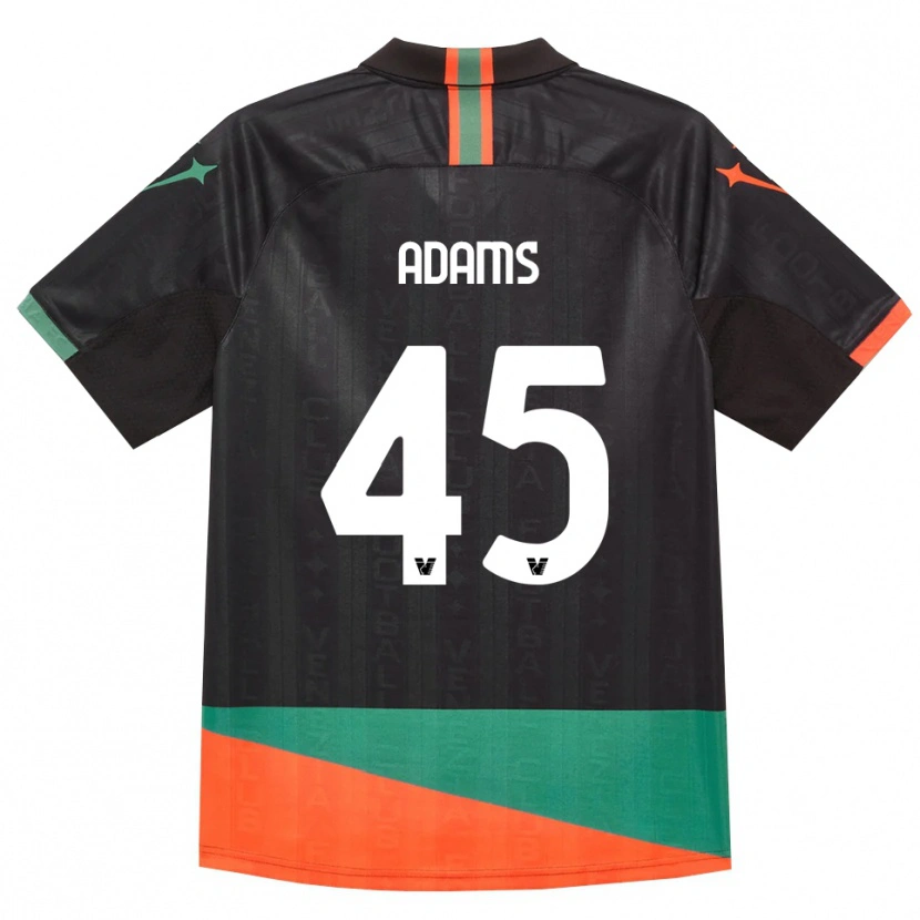 Danxen Niño Camiseta Akor Adams #45 Negro Naranja Verde 1ª Equipación 2026/27 La Camisa México