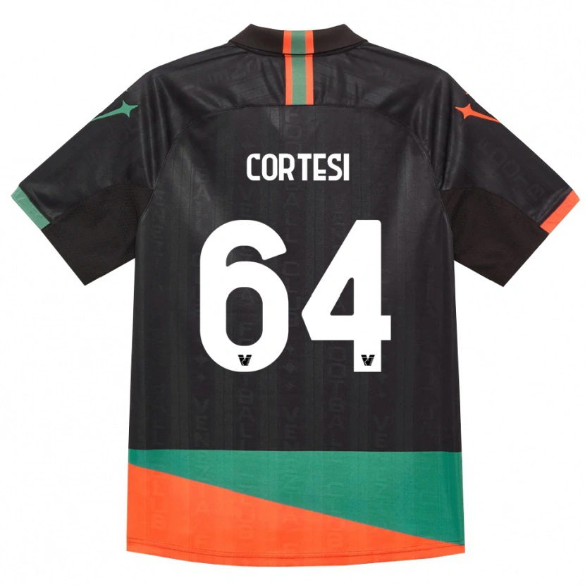 Danxen Niño Camiseta Serena Cortesi #64 Negro Naranja Verde 1ª Equipación 2026/27 La Camisa México