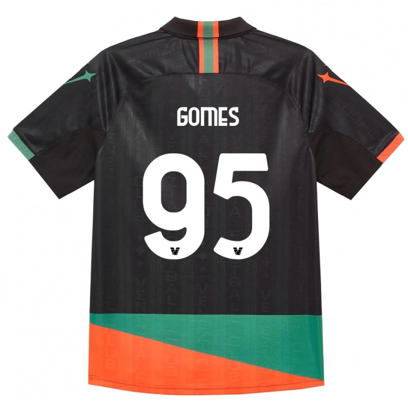 Danxen Niño Camiseta Ale Gomes #95 Negro Naranja Verde 1ª Equipación 2026/27 La Camisa México