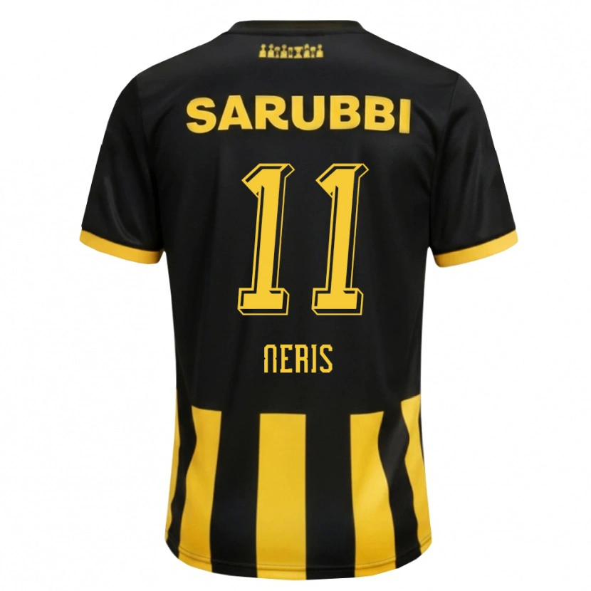 Danxen Niño Camiseta José Neris #11 Negro Amarillo 1ª Equipación 2026/27 La Camisa México