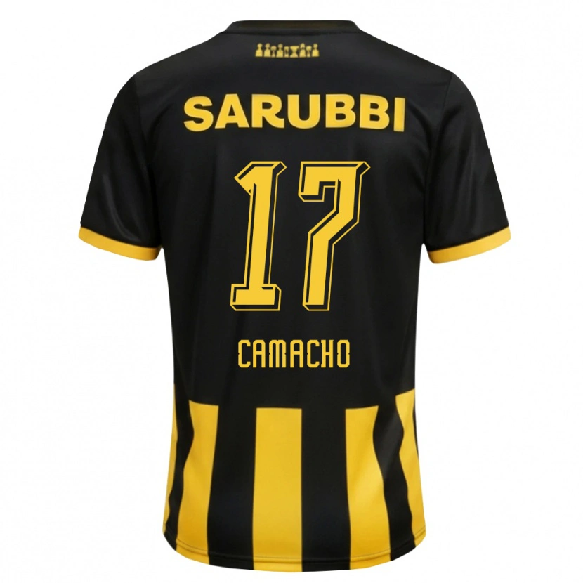 Danxen Niño Camiseta Sebastián Camacho #17 Negro Amarillo 1ª Equipación 2026/27 La Camisa México