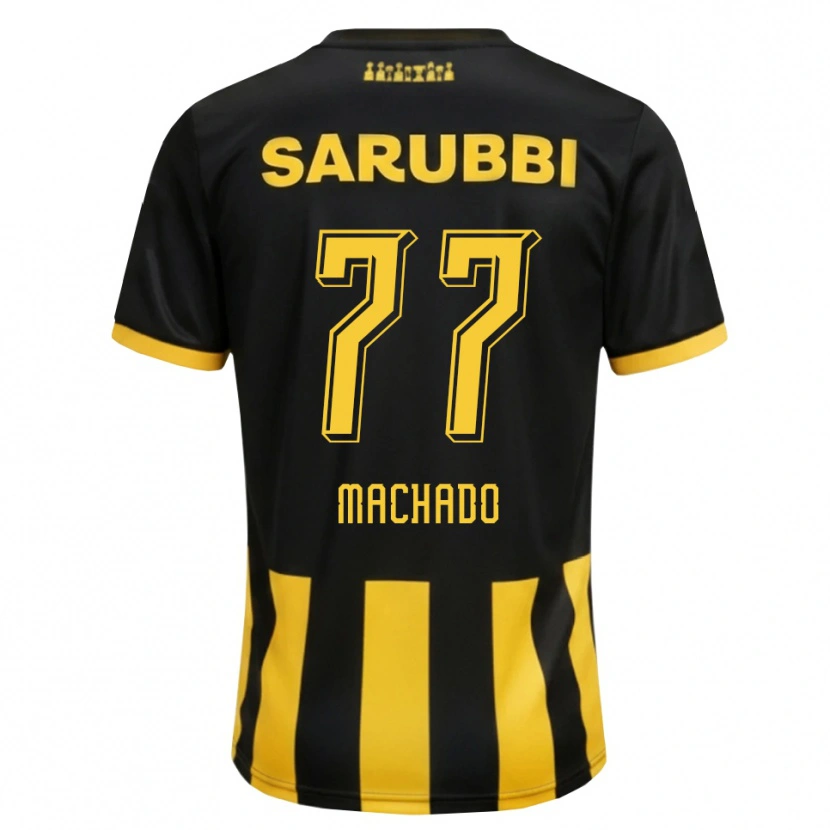 Danxen Niño Camiseta Alexander Machado #77 Negro Amarillo 1ª Equipación 2026/27 La Camisa México
