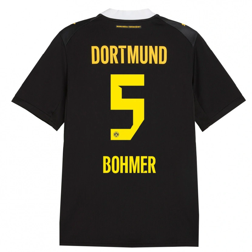 Danxen Niño Camiseta Tim Bohmer #5 Negro Rojo Amarillo 2ª Equipación 2026/27 La Camisa México