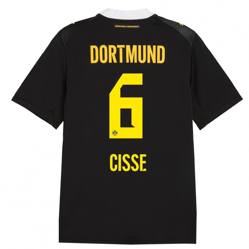 Danxen Niño Camiseta Faroukou Cisse #6 Negro Rojo Amarillo 2ª Equipación 2026/27 La Camisa México