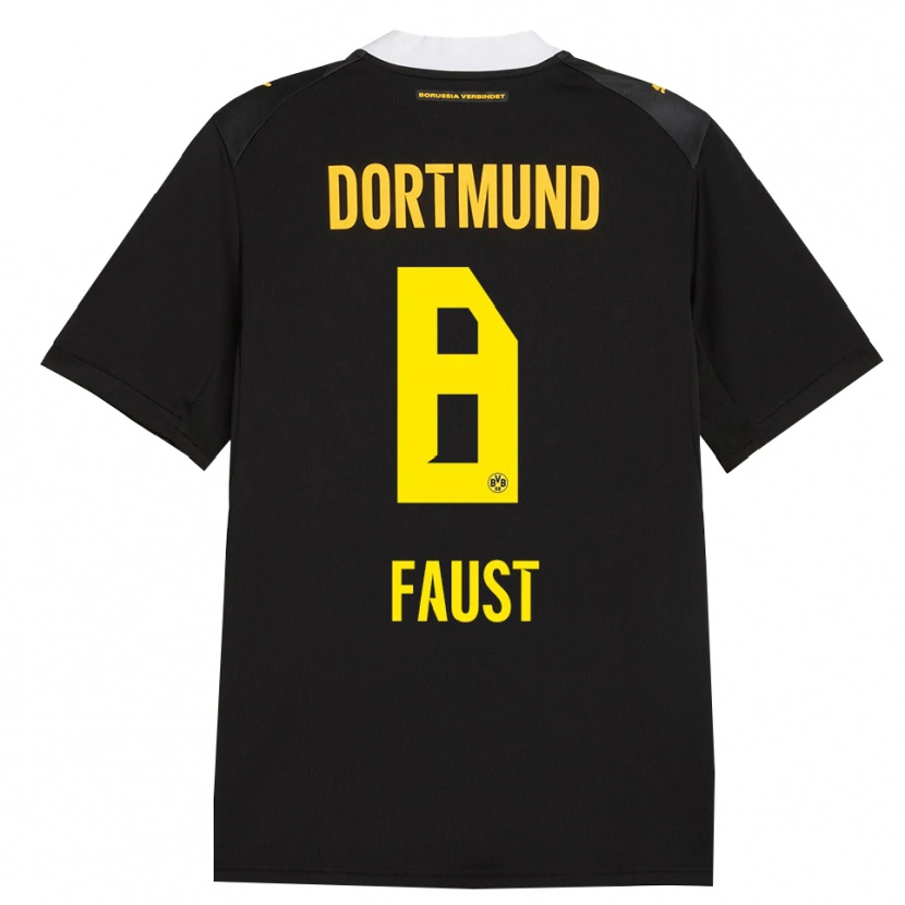 Danxen Niño Camiseta Tom Faust #8 Negro Rojo Amarillo 2ª Equipación 2026/27 La Camisa México