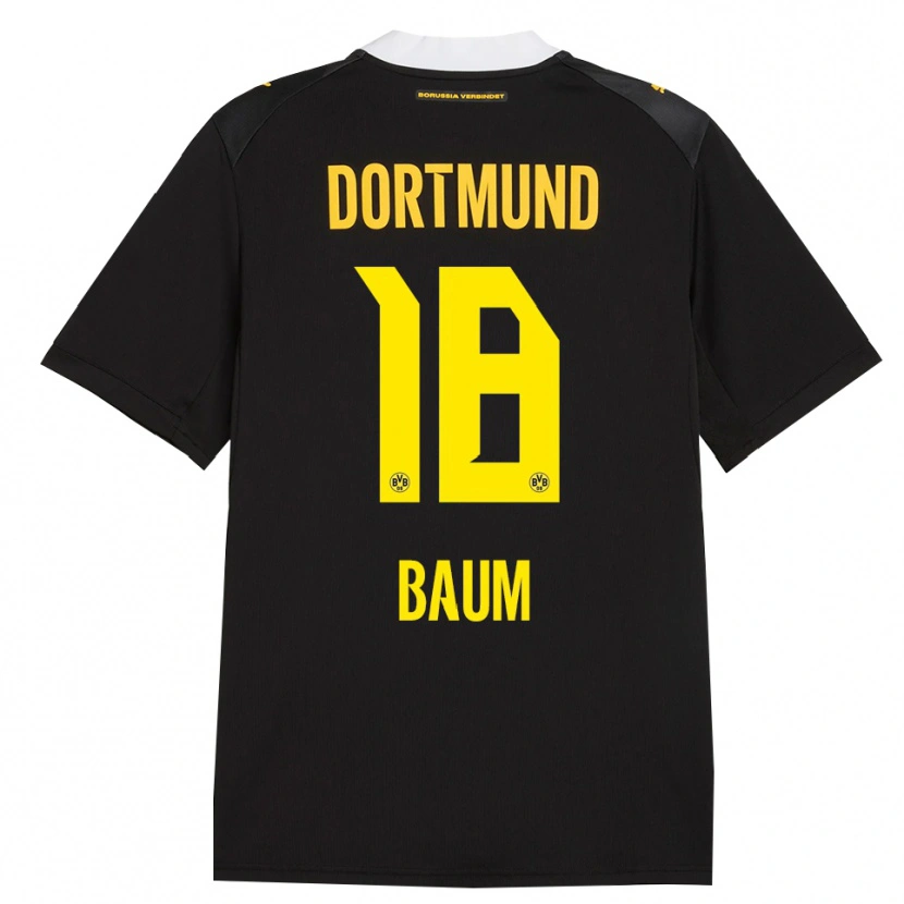 Danxen Niño Camiseta Celina Baum #18 Negro Rojo Amarillo 2ª Equipación 2026/27 La Camisa México