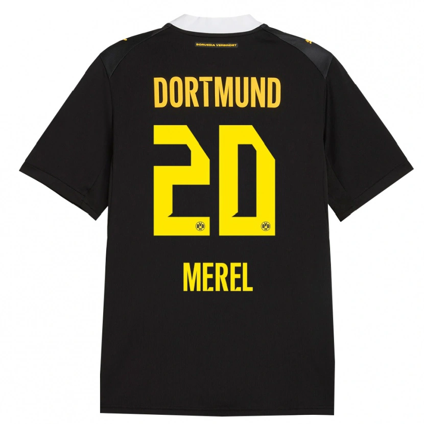Danxen Niño Camiseta Freriks Merel #20 Negro Rojo Amarillo 2ª Equipación 2026/27 La Camisa México