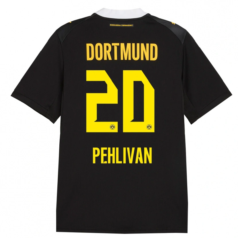 Danxen Niño Camiseta Miran Pehlivan #20 Negro Rojo Amarillo 2ª Equipación 2026/27 La Camisa México