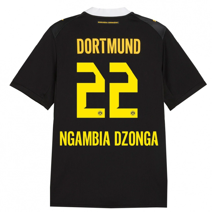 Danxen Niño Camiseta Diego Ngambia #22 Negro Rojo Amarillo 2ª Equipación 2026/27 La Camisa México