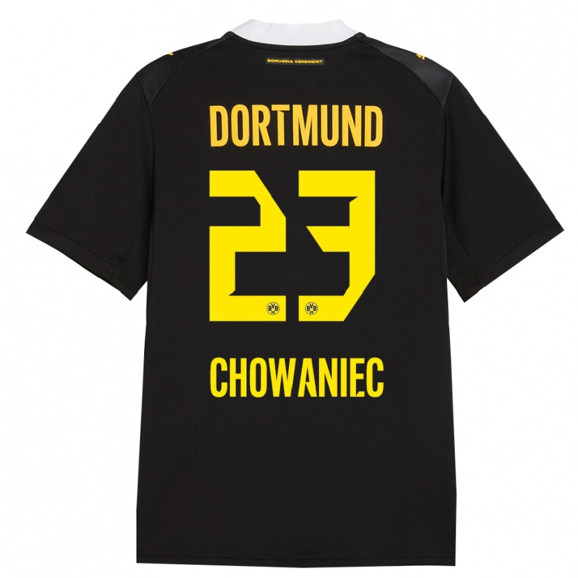 Danxen Niño Camiseta Jonas Chowaniec #23 Negro Rojo Amarillo 2ª Equipación 2026/27 La Camisa México